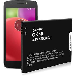 Battery for GK40,[5500mAh] High Capacity Replacement Battery Compatible with Moto E3, Moto E4, Moto G4 Play XT1607, Moto G5 XT1601,Moto E5 Play,Moto E5 Go,Moto E5 Cruise