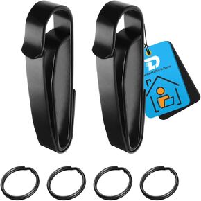 Tactical Duty Belt Key Holder, 2 Pcs Quick Release Key Clip, Multi-Pack Key Holder for Law Enforcement and Workers