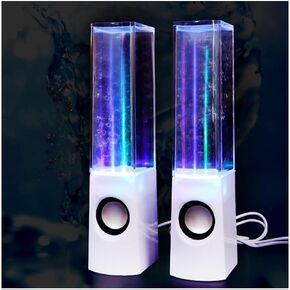 Gikfun USB 7 Colour LED Water Speaker with Dancing Fountain Light Show Sound Effect Speaker for Computer, MP3 Player, Laptop, Smartphone etc. 3.5mm Audio Output Speaker EK8485