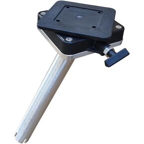 Brocraft Aluminum Downrigger Gimbal Mount with Low-Profile Swivel Mounting Base/Downrigger Swivel Base/Downrigger Swivel Mount for Boat Rod Holder/Gimbal Mount Downrigger Mount