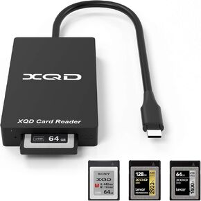 【Upgraded Version】 Type C XQD Memory Card Reader,USB C XQD Card Reader, XQD Reader Compatible with Sony G/M Series USB Mark XQD Card, Lexar 2933x/1400x USB C Mark XQD Card for Windows/Mac OS.