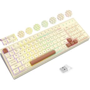 KOLMAX K3 RGB Gaming Keyboard and Mouse Combo,RGB Mechanical feel Gaming Keyboard with Ergonomic Detachable Wrist Rest, Programmable 7200 DPI RGB Gaming Mouse for Windows PC Mac Office/Gaming/Xbox/PS4