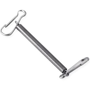 1Pc Silver Spring with Clip Used Singly Combination to Hold Water Dispenser Bottle for Animals Metal Spring Clip and Fasteners,Good Flexibility and Durable Pet Supplies,Feeding and Watering Supplies