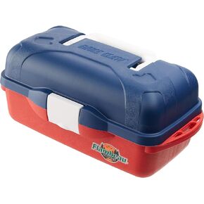 EAGLE CLAW GO FISH EXTREME VALUE TACKLE BOX KIT, 5 PIECES, CONTAINS AN ASSORTMENT OF HOOKS, RIGS, SINKERS, AND OTHER TACKLE FOR FRESHWATER FISHING