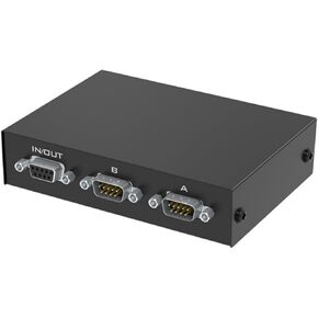 Serial RS232 DB9Pin Switcher Sharer 2 in 1 Out 1 in 2 Out Bi Directional swap (1 Host at a time) 2 Computer Hosts Laptop Sharing 1 Monitor or Serial Hard Drive