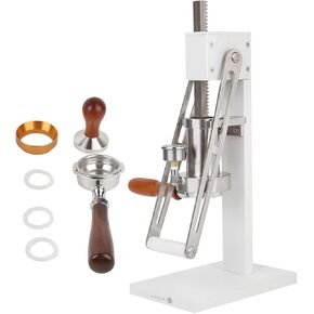 Topyond Second Generation Italian-Style Espresso Machine, Manual Control Espresso Maker, Latte Machine, Suitable for Home and Commercial Use, White Color 20.5 x 10.4 x 6.7 in