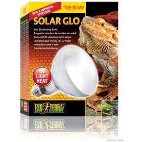 125-watt Exo Terra Solar-Glo High Intensity Self-Ballasted Uv/Heat Mercury Vapor Lamp, vapor bulbs