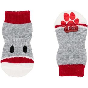 RC Pet Products Fun PAWks Anti-Slip, Stylish, Functional, Protective Dog Socks | X-Large, Puppet
