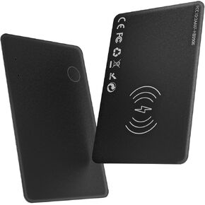Wallet Tracker Card, Wireless Rechargeable and Reusable Smart Track Card Works with Apple Find My(iOS Only), Bluetooth Finder Card for Wallet, Luggage Tags and More (1 Pack)