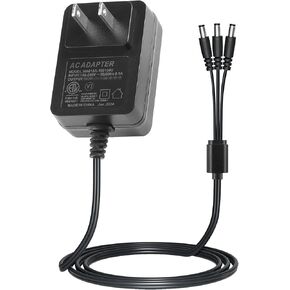 10V Charger for Dogtra 1900S 1902S 2300NCP 3502X Edge RT ARC 2700T&B Trainer Collar, 3-in-1 Power Supply Charging Cord for Dogtra E Collar Super-X 3502NCP, 1 to 3 Splitter Charger Cord