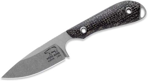 WhiteRiver Model 1 Caper Black Burlap Micarta Handle WRM1-BBL in Saudi Arabia