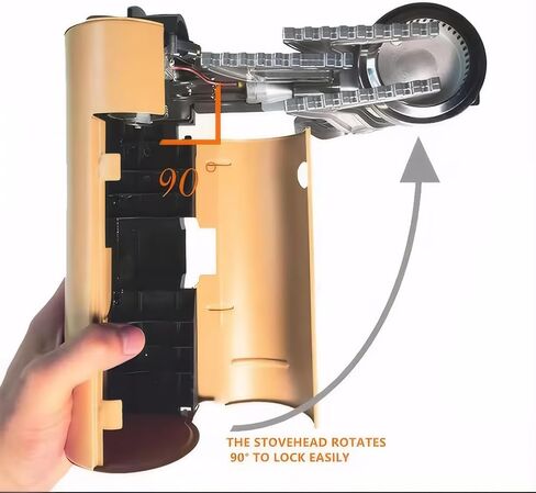 موقد البيوتان القابل للطي من CJC، موقد تخييم محمول، موقد تخييم الغاز في الهواء الطلق مع حقيبة تخزين مناسبة للطهي والنزهات وحقيبة الظهر والمشي لمسافات طويلة والمغامرة والسفر في الفناء ورحلة RV (أبيض) in Kuwait