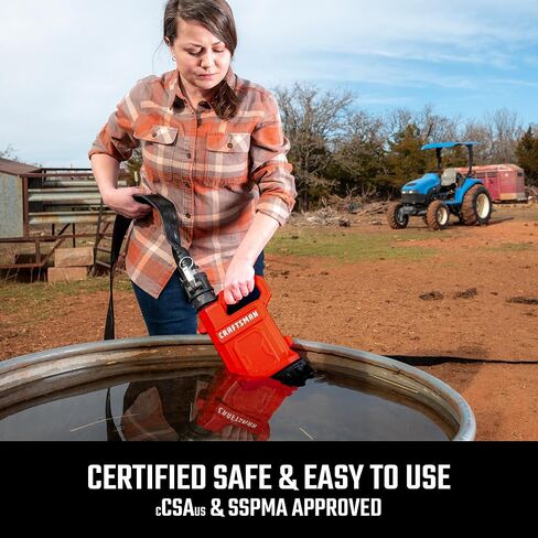 مضخة مياه غاطسة من البلاستيك الحراري بقوة 1/4 حصان من كرافتس مان، تضخ ما يصل إلى 2500 جالون في الساعة in Kuwait