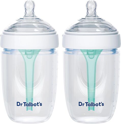 Dr. Talbot's Anti-Colic Silicone Bottle with Advanced Venting System and Slow Flow Soft Flex Nipple, Pink Top, 5 oz, 1-Pack in Saudi Arabia