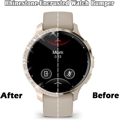 9 عبوات من واقي شاشة الساعة لـ GARMIN Venu3S مقاس 41 مم، حافظة مرصعة بحجر الراين اللامع وغطاء واقٍ ناعم من مادة TPU لساعة VENU3S الذكية (9 ألوان) in Kuwait
