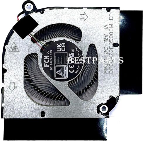 BestParts New Genuine CPU+GPU Fan Replacement for ACER Nitro 5 (AN515-47) Gaming Laptop 15.6'', P/N: FPDG DFSCK22D05883M, FPDH DFSCL12E16486M, 12V Fan in Saudi Arabia