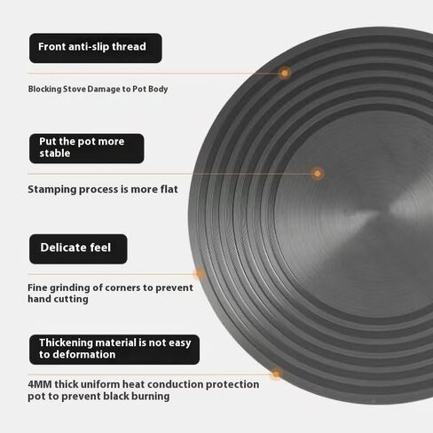 AHOUGER Heat Diffuser For Gas Stovetop,11''Heat Diffuser Plate Upgrade Thickening with Anti-Scalding Handle,Range Heat Diffuser Stove Protects Pot Cookware Accessories,Multifunctional Thawing Plate in Saudi Arabia