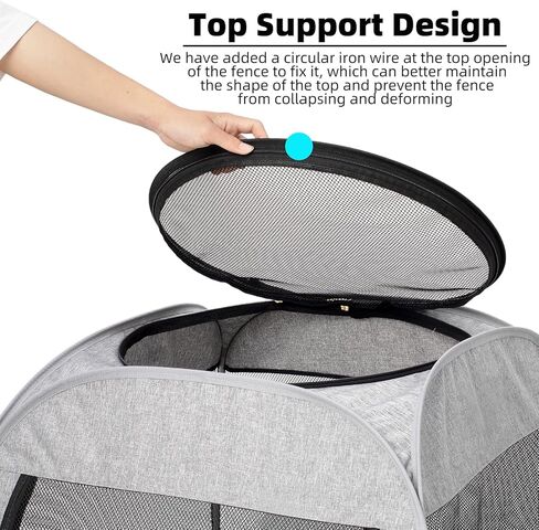 Tenrai Cat Playpen، تصميم شبه منحرف من أجل وضع أفضل، خيمة محمولة للحيوانات الأليفة للاستخدام الخارجي والداخلي للقطط والجرو، حاوية لعب للكلاب، شقق للقطط in Kuwait