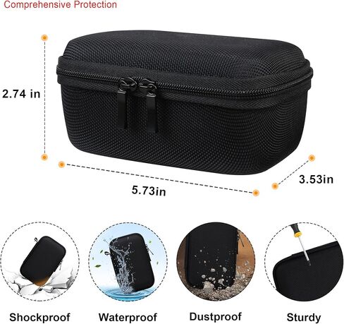 حقيبة حمل Elonbo لمكعب Anker 3 في 1 مع MagSafe، شاحن لاسلكي قابل للطي بقدرة 15 وات بحد أقصى، غطاء تخزين للسفر، حقيبة منظم لمحطة الشحن، جيب شبكي يناسب الشاحن باللون الأسود in Kuwait