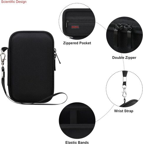 حقيبة حمل Elonbo لمكعب Anker 3 في 1 مع MagSafe، شاحن لاسلكي قابل للطي بقدرة 15 وات بحد أقصى، غطاء تخزين للسفر، حقيبة منظم لمحطة الشحن، جيب شبكي يناسب الشاحن باللون الأسود in Kuwait