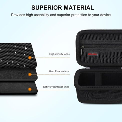 حقيبة حمل Elonbo لمكعب Anker 3 في 1 مع MagSafe، شاحن لاسلكي قابل للطي بقدرة 15 وات بحد أقصى، غطاء تخزين للسفر، حقيبة منظم لمحطة الشحن، جيب شبكي يناسب الشاحن باللون الأسود in Kuwait