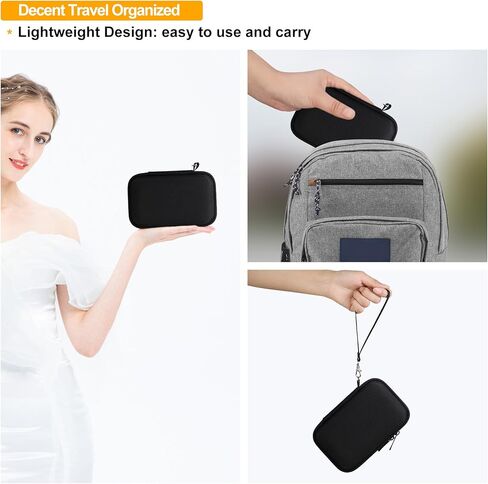 حقيبة حمل Elonbo لمكعب Anker 3 في 1 مع MagSafe، شاحن لاسلكي قابل للطي بقدرة 15 وات بحد أقصى، غطاء تخزين للسفر، حقيبة منظم لمحطة الشحن، جيب شبكي يناسب الشاحن باللون الأسود in Kuwait