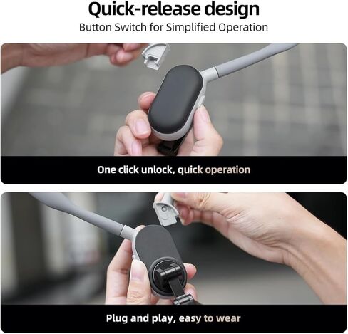 MARY POOL Magnetic Neck Mount for Phones Neck Cell Phone Holder POV/Vlog Selfie Mount Hand Free Phone Neck Holder Chest Stand Strap Video Recording for iPhone 15 14 13 12 Seires Android Phones (Black) in Saudi Arabia