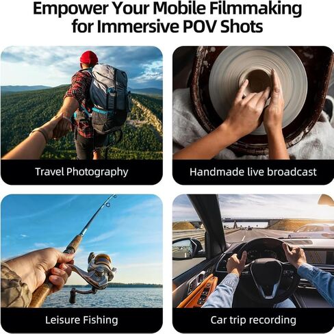 MARY POOL Magnetic Neck Mount for Phones Neck Cell Phone Holder POV/Vlog Selfie Mount Hand Free Phone Neck Holder Chest Stand Strap Video Recording for iPhone 15 14 13 12 Seires Android Phones (Black) in Saudi Arabia