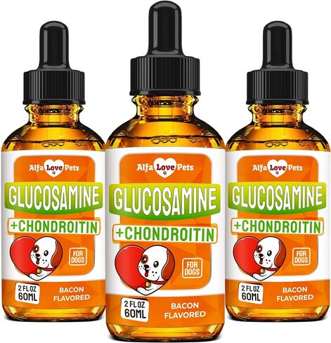 Glucosamine for Dogs ✿ Hip and Joint Supplement Dogs ✿ Dog Joint Supplement ✿ Glucosamine Chondroitin for Dogs ✿ Dog Joint Supplement ✿ Dog Glucosamine ✿ Drops ✿ 3 Packs in Saudi Arabia