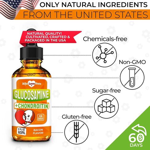 Glucosamine for Dogs ✿ Hip and Joint Supplement Dogs ✿ Dog Joint Supplement ✿ Glucosamine Chondroitin for Dogs ✿ Dog Joint Supplement ✿ Dog Glucosamine ✿ Drops ✿ 3 Packs in Saudi Arabia