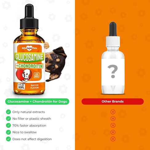 Glucosamine for Dogs ✿ Hip and Joint Supplement Dogs ✿ Dog Joint Supplement ✿ Glucosamine Chondroitin for Dogs ✿ Dog Joint Supplement ✿ Dog Glucosamine ✿ Drops ✿ 3 Packs in Saudi Arabia