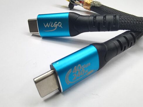 WLGQ Thunderbolt USB4 Data Cable, USB C to USB C Cable 40Gbps Data Transfer, 240W Power Delivery, 3.3FT in Saudi Arabia