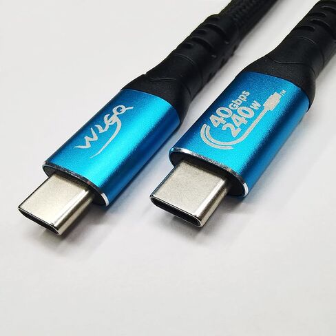 WLGQ Thunderbolt USB4 Data Cable, USB C to USB C Cable 40Gbps Data Transfer, 240W Power Delivery, 3.3FT in Saudi Arabia