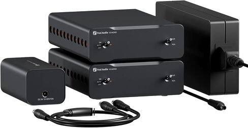 مضخم صوت Fosi Audio Two V3 Mono لمكبرات الصوت المنزلية، مكبر صوت صغير أحادي الكتلة فئة D مع TPA3255، 240 وات لمكون مستقبل AVR للمسرح المنزلي، مدخلات متوازنة RCA/XLR طاقة 48 فولت/10 أمبير in Kuwait
