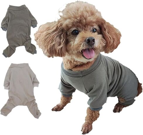 【2 PCS】 Dog pjs One Piece Jumpsuit Shirts for Dogs Pet Clothes Ropa para Gatos Dog Jumpsuit Dog Winter Clothes for Dog Surgery Suit Puppy Pajamas 【L】 in Saudi Arabia