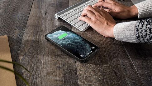 حافظة بطارية لهاتف iPhone 11 Pro Max، حافظة شحن واقية محمولة محسّنة بقدرة 8500 مللي أمبير في الساعة قابلة لإعادة الشحن وقابلة لإعادة الشحن، حزمة بطارية ممتدة متوافقة مع حافظة شاحن iPhone 11 Pro Max (6.5 بوصة) (أسود) in Kuwait