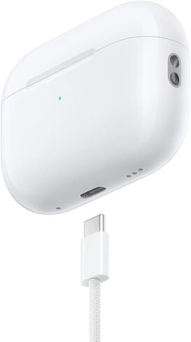 Apple AirPods Pro الجيل الثاني مع علبة شحن MagSafe لاسلكية (USB-C) مع ضمان محدود لمدة عام من Apple (شاحن لاسلكي) in Saudi Arabia