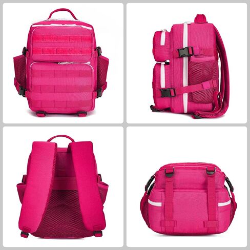 12L Tactical Backpack for Women Gym Bag Daily Molle Rucksack for Men (Rosy) in Saudi Arabia