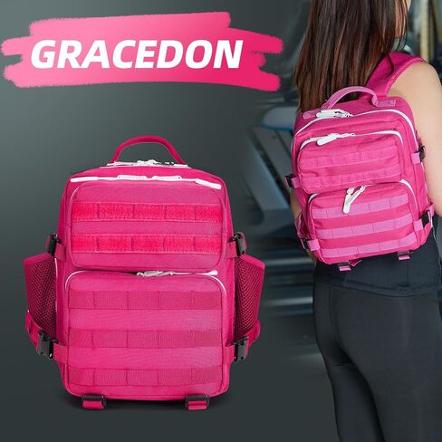 12L Tactical Backpack for Women Gym Bag Daily Molle Rucksack for Men (Rosy) in Saudi Arabia