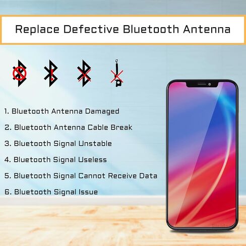for iPhone XR Bluetooth Antenna Signal Flex Cable Replacement for iPhoneXR Bluetooth Wireless Connector Antenna with Repair Fix Tool Kit Screwdrivers Tweezers A1984 A2105 A2106 A2108 in Saudi Arabia
