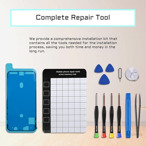 for iPhone XR Bluetooth Antenna Signal Flex Cable Replacement for iPhoneXR Bluetooth Wireless Connector Antenna with Repair Fix Tool Kit Screwdrivers Tweezers A1984 A2105 A2106 A2108 in Saudi Arabia