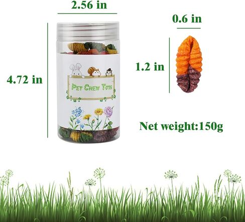 ألعاب مضغ على شكل أرنب، 150 جرام من مكافآت الأرنب، طعام خنزير غينيا الطبيعي لأسنان الحيوانات الصغيرة، ألعاب مولار للهامستر شينشيلا جربيل السنجاب in Kuwait