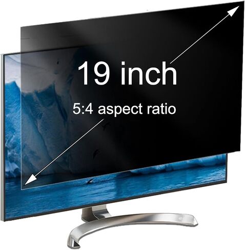 19(5:4) inch Anti-blue Light Privacy Screen Filters, Double-sided, Compatible With Multiple Computer Model, Limited Viewing Angle To +/- 30° in Saudi Arabia