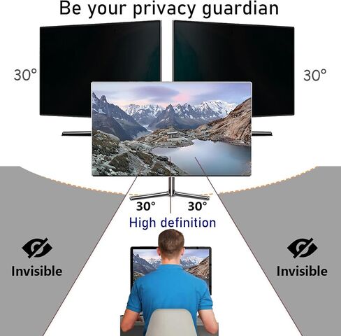19(5:4) inch Anti-blue Light Privacy Screen Filters, Double-sided, Compatible With Multiple Computer Model, Limited Viewing Angle To +/- 30° in Saudi Arabia