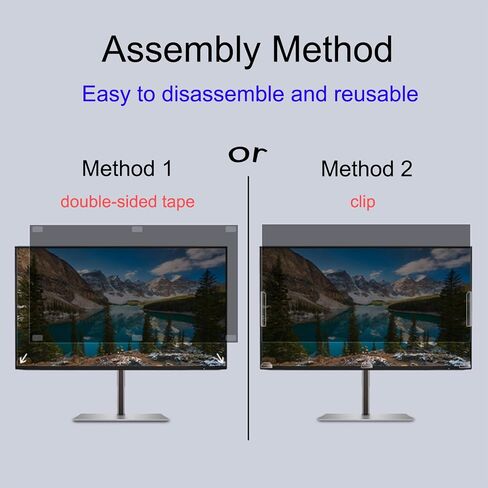 19(5:4) inch Anti-blue Light Privacy Screen Filters, Double-sided, Compatible With Multiple Computer Model, Limited Viewing Angle To +/- 30° in Saudi Arabia