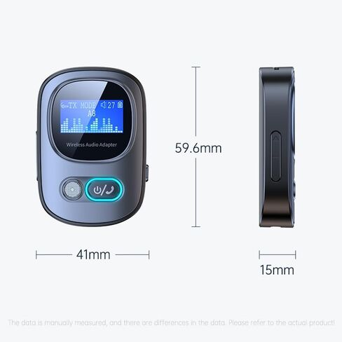 Bluetooth Transmitter Receiver, Bluetooth 5.3 Wireless Audio Adapter, TF Card Playing, Low delay, high fifidelity, Supporting Two Modes of Wireless Receiver and Transmitter in Saudi Arabia