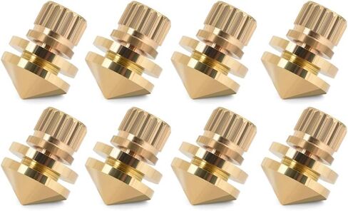 Copper Speaker Spikes, Speaker Shock Base Pad Subwoofer Suspension Spikes Isolation Stand Feet Cone Base Mats(Pack of 8) in Saudi Arabia