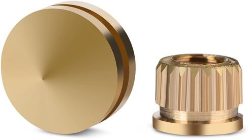 Copper Speaker Spikes, Speaker Shock Base Pad Subwoofer Suspension Spikes Isolation Stand Feet Cone Base Mats(Pack of 8) in Saudi Arabia