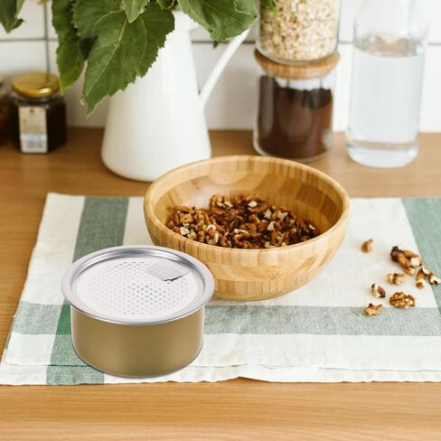Cabilock Self-seal Tin Can with Lid, 100ml 12pcs Press-In Food Container Empty Pet Food Can Snack Containers Refillable Airtight Tin for Fish Meat Pet Food in Saudi Arabia