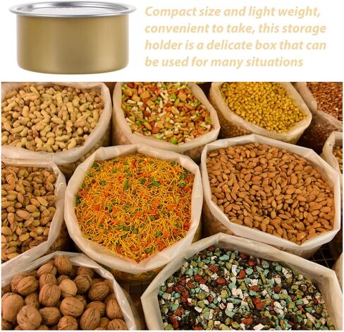 Cabilock Self-seal Tin Can with Lid, 100ml 12pcs Press-In Food Container Empty Pet Food Can Snack Containers Refillable Airtight Tin for Fish Meat Pet Food in Saudi Arabia